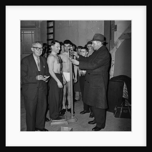Boxing weigh-in, Villa by Manx Press Pictures
