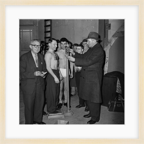 Boxing weigh-in, Villa by Manx Press Pictures
