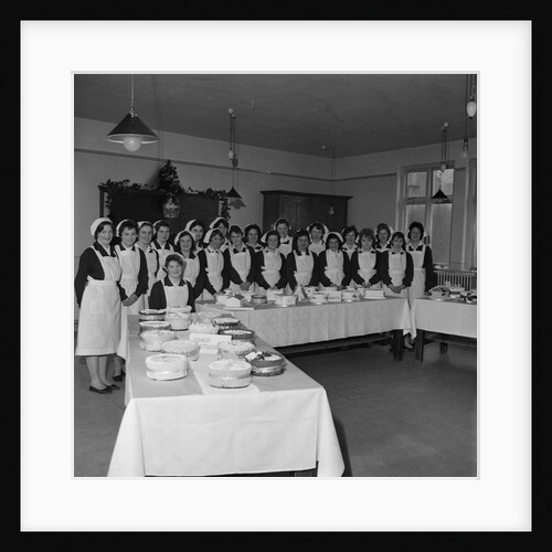College of Domestic Science students with cakes by Manx Press Pictures
