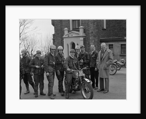 Peveril Easter Motorcycle Trial start by Manx Press Pictures