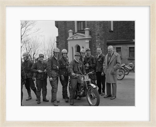 Peveril Easter Motorcycle Trial start by Manx Press Pictures