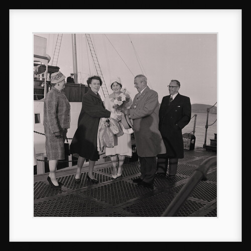 First visitor to Ramsey by boat by Manx Press Pictures