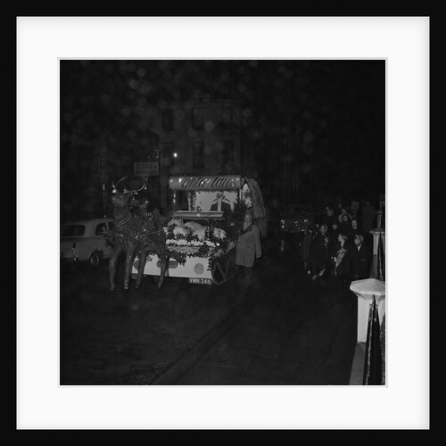 Father Christmas and reindeer float, Rotary Club by Manx Press Pictures