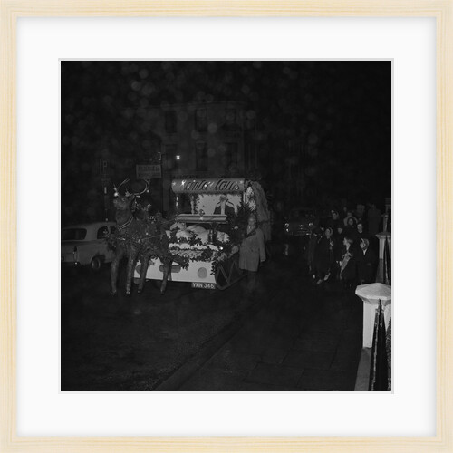 Father Christmas and reindeer float, Rotary Club by Manx Press Pictures