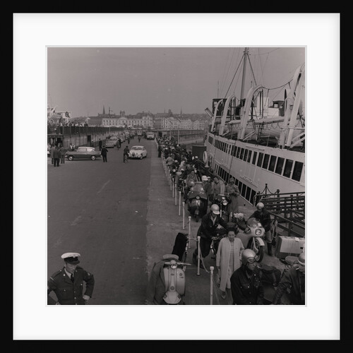 Bikes leaving by boat by Manx Press Pictures