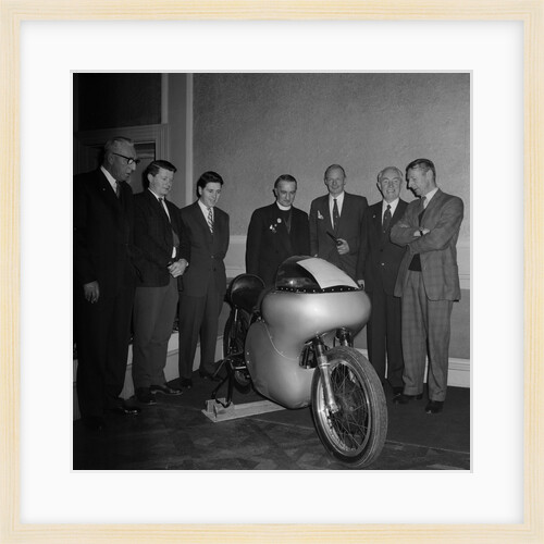 Manx Motor Cycle Club (MMCC) with new 'streamlining', part of dinner at Castle Mona, Douglas by Manx Press Pictures