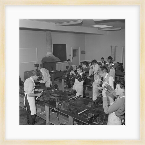 Metalwork classroom at the new Castle Rushen School, Castletown by Manx Press Pictures