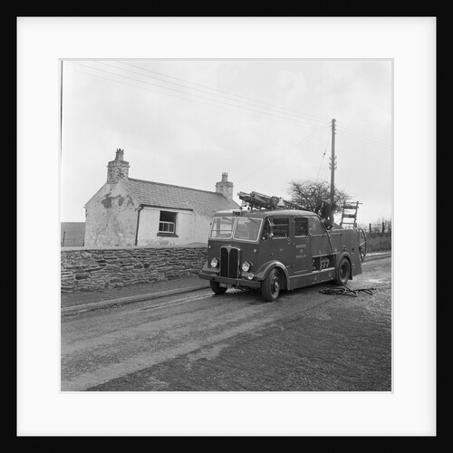 Cottage Fire, Bird's, Isle of Man by Manx Press Pictures