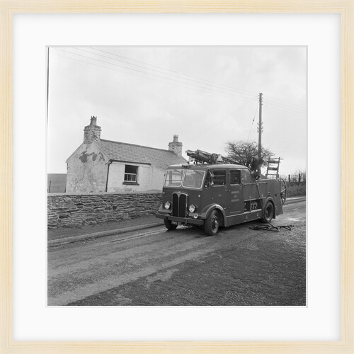 Cottage Fire, Bird's, Isle of Man by Manx Press Pictures