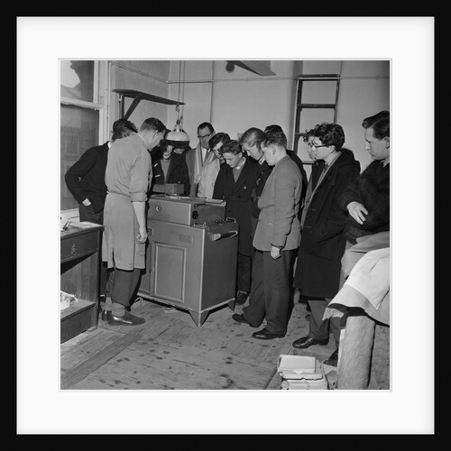Boys from 'Tech' at the Isle of Man Times Office, Douglas by Manx Press Pictures