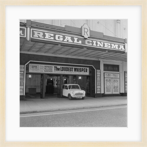 Mini Minor car at the Regal Cinema, Douglas by Manx Press Pictures