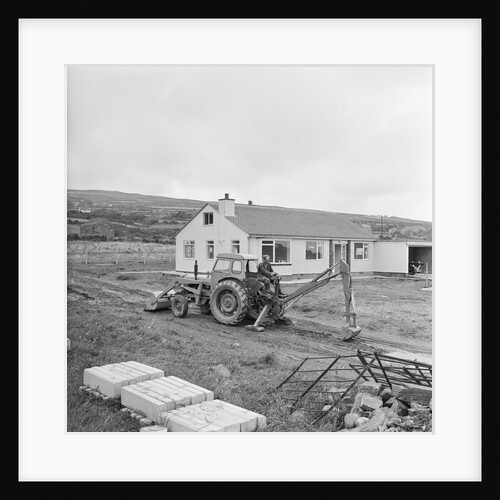McArd excavator at work, Isle of Man by Manx Press Pictures