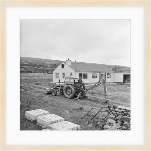 McArd excavator at work, Isle of Man by Manx Press Pictures