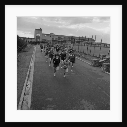 Girls' cross-country run, Castle Rushen School, Castletown by Manx Press Pictures