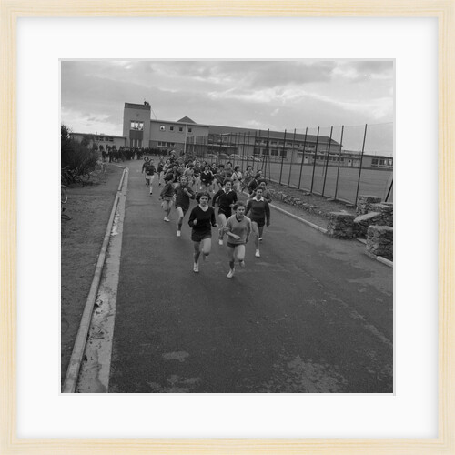 Girls' cross-country run, Castle Rushen School, Castletown by Manx Press Pictures