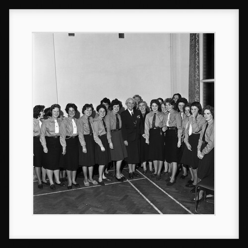 Lady Baden-Powell, Chief Girl Guide for Britain at Onchan Girl Guides by Manx Press Pictures