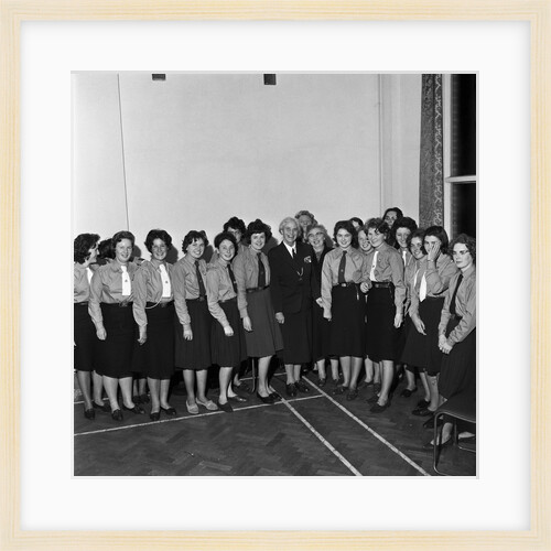 Lady Baden-Powell, Chief Girl Guide for Britain at Onchan Girl Guides by Manx Press Pictures