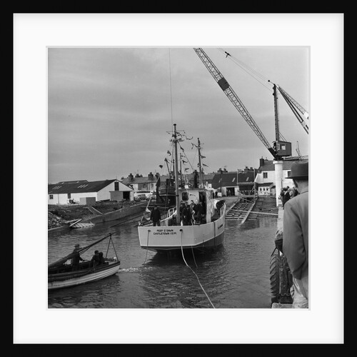 Boat 'Peep O Dawn' launch, Ramsey by Manx Press Pictures