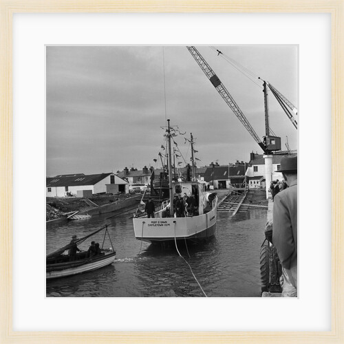 Boat 'Peep O Dawn' launch, Ramsey by Manx Press Pictures