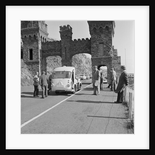 Milk cart with Members of the House of Keys, Marine Drive, Douglas by Manx Press Pictures