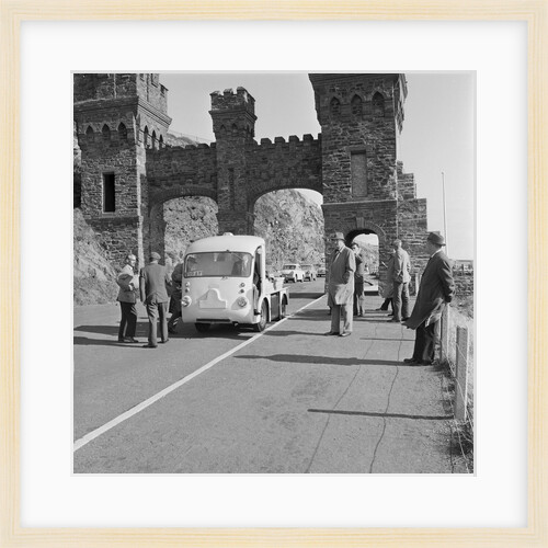 Milk cart with Members of the House of Keys, Marine Drive, Douglas by Manx Press Pictures