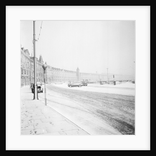 Snow on Douglas Promenade by Manx Press Pictures