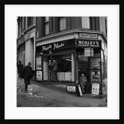 Morley's shop window 'blown in', Douglas by Manx Press Pictures
