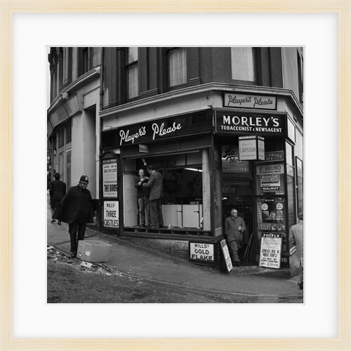 Morley's shop window 'blown in', Douglas by Manx Press Pictures