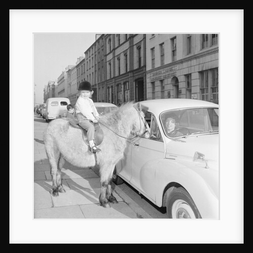 'Straight from the Horses Mouth', asdvertisement for Central Motors, Athol Street, Douglas by Manx Press Pictures
