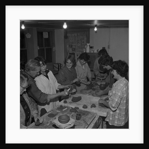 Pottery class, Art School, Isle of Man by Manx Press Pictures