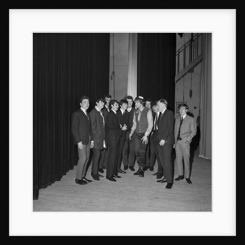 Radio Caroline DJ Tom Lodge and pop groups, Villa Marina, Douglas by Manx Press Pictures