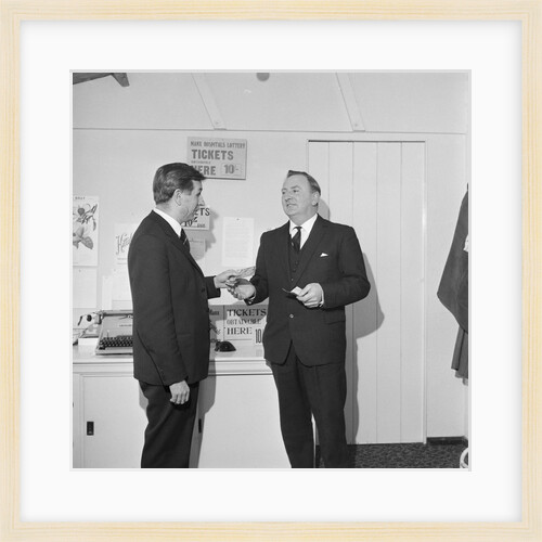 Speaker of the House of Keys receives first Isle of Man Lottery ticket by Manx Press Pictures