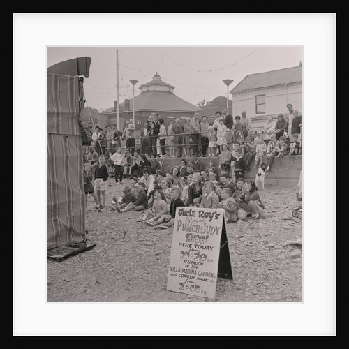 Punch and Judy on Douglas beach by Manx Press Pictures
