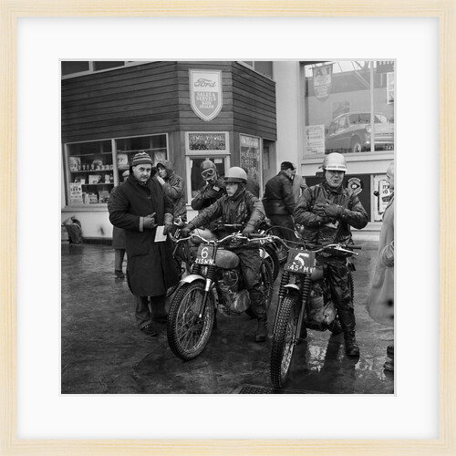 Peveril motorcycle scramble, New Year's Day, Isle of Man by Manx Press Pictures