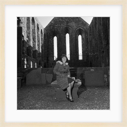 Bride at Peel Castle by Manx Press Pictures