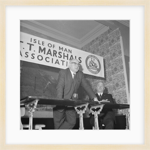 Harold Daniel addresses Isle of Man TT Marshals Association by Manx Press Pictures