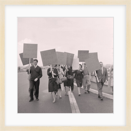 Strike pickets at Ronaldsway Airport by Manx Press Pictures