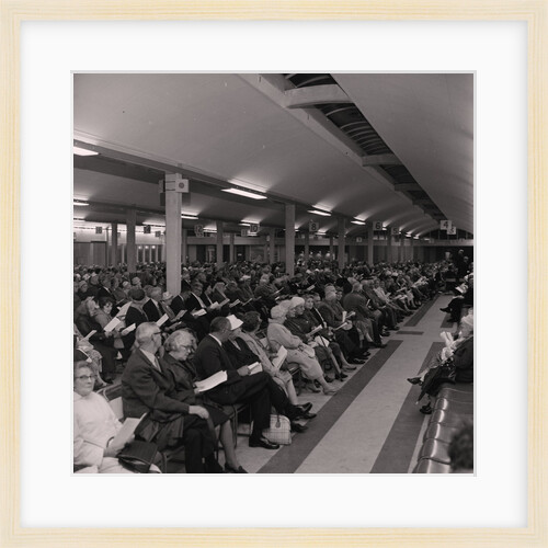 Hymn singing at the Sea Terminal by Manx Press Pictures