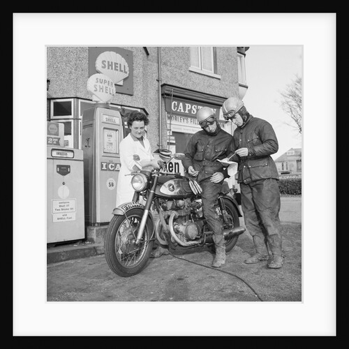 Honda 450 motor cycle, Isle of Man by Manx Press Pictures