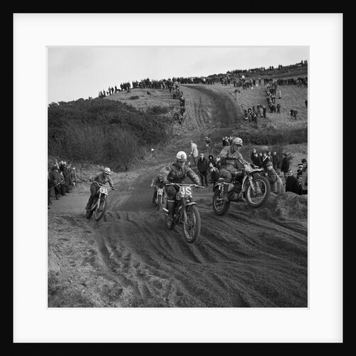 Motor cycle scramble, Bride by Manx Press Pictures