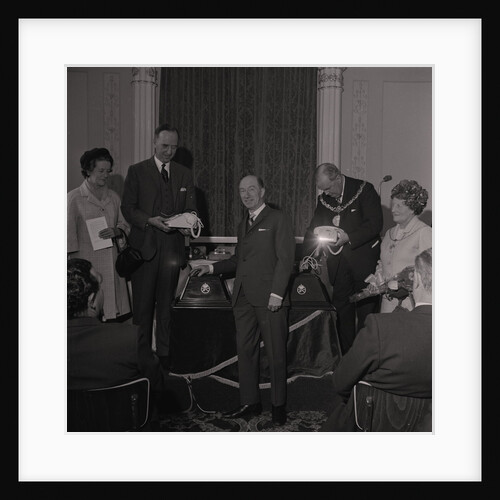 Opening the Telephone Auto Exchange, Castle Mona by Manx Press Pictures