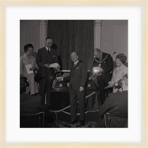 Opening the Telephone Auto Exchange, Castle Mona by Manx Press Pictures