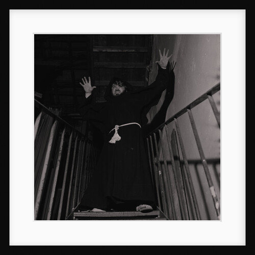 Wrestling monk, Villa Marina by Manx Press Pictures