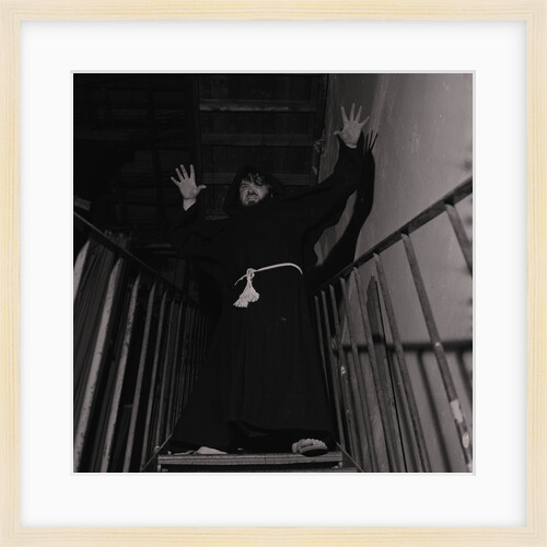 Wrestling monk, Villa Marina by Manx Press Pictures