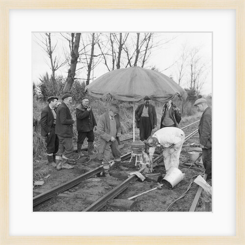 Welding railway line, Isle of Man by Manx Press Pictures