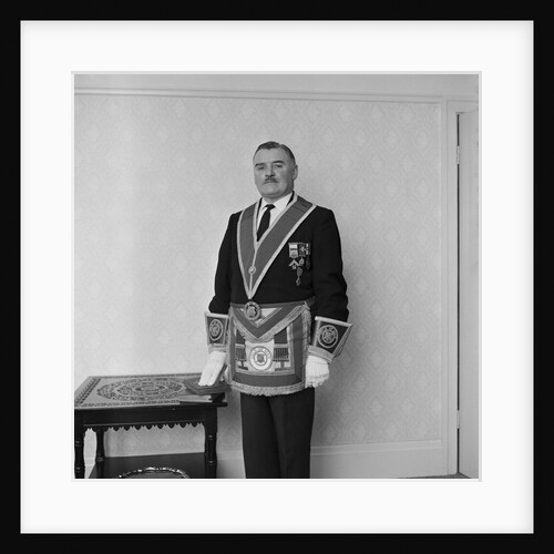 Ernest Ackary in Masonic dress, Isle of Man by Manx Press Pictures