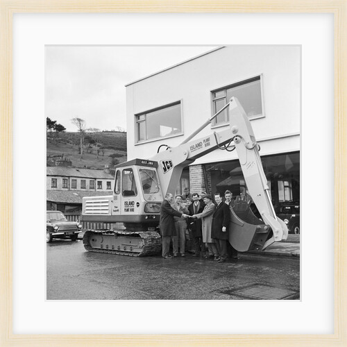 New JCB digger, EB Christians, Isle of Man by Manx Press Pictures