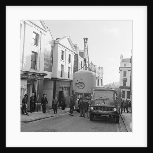 Guinness vat installed at Bucknall's, Isle of Man by Manx Press Pictures