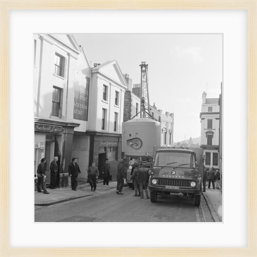 Guinness vat installed at Bucknall's, Isle of Man by Manx Press Pictures