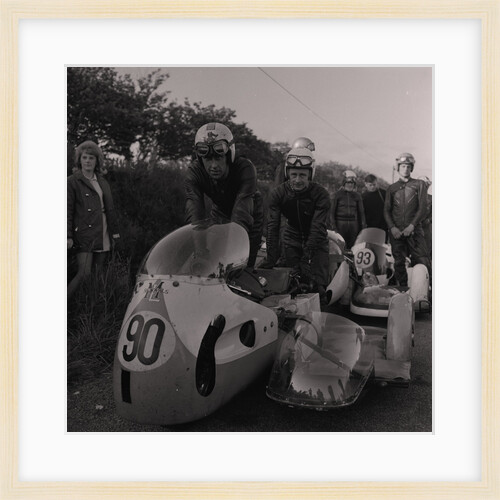 Ernie Leece, TT sidecar competitor by Manx Press Pictures